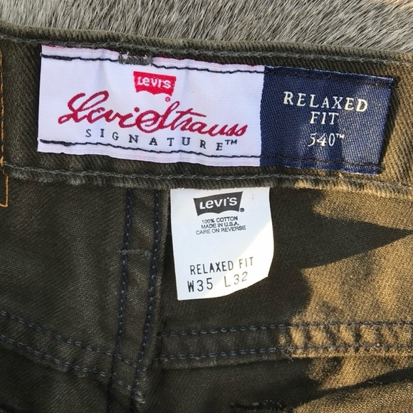 Levi’s 540 tm Relaxed Fit Green Jeans W35 L32 - Picture 4 of 8